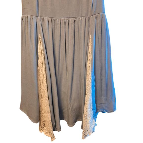 Entro Lace Paneled Baby Doll Dress Tunic Top - Picture 5 of 8